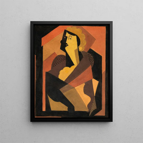 La Femme au gant noir - Albert Gleizes — gerahmtes Bild an der Wand