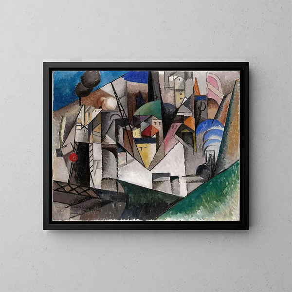 Landschaft - Albert Gleizes — gerahmtes Bild an der Wand