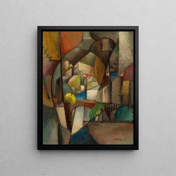 Der Fischer - Albert Gleizes — gerahmtes Bild an der Wand
