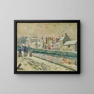 Albert Gleizes - Le village de MoretsurLoing sous la neige.webp