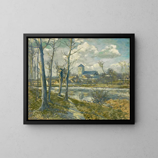 Landschaft von Picardie - Albert Gleizes — gerahmtes Bild an der Wand