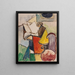 Studium des Porträts von Florent Schmitt - Albert Gleizes — gerahmtes Bild an der Wand