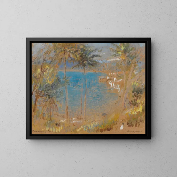 Trou bleu, Port Antonio, Jamaïque - Albert Goodwin — gerahmtes Bild an der Wand