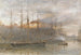 Les docks de Bristol - Albert Goodwin — Ansicht des Kunstwerks