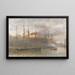 Les docks de Bristol - Albert Goodwin — gerahmtes Bild an der Wand