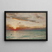 Sonnenuntergang im Mittelmeer von einem orientalischen Kreuzfahrtschiff aus - Albert Goodwin — gerahmtes Bild an der Wand