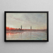 Sonnenuntergang in Venedig - Albert Goodwin — gerahmtes Bild an der Wand