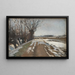 Winterlandschaft bei Utterslev in der Nähe von Kopenhagen - Albert Gottschalk — gerahmtes Bild an der Wand