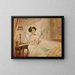 Die Lektüre im Bett - Albert Guillaume — gerahmtes Bild an der Wand
