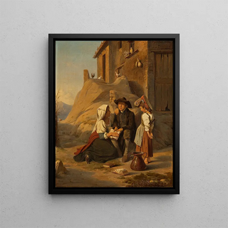 Albert Kchler - A Young Abbate Recites His Lesson To His Sister.webp