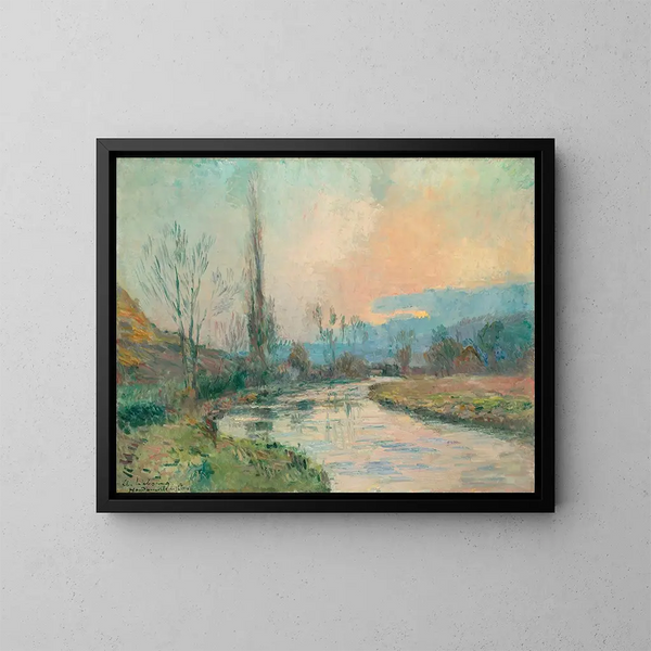 Hondouville sur Iton - Albert Lebourg — gerahmtes Bild an der Wand