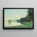 Die Teiche von Mortefontaine im Herbst - Albert Lebourg — gerahmtes Bild an der Wand