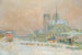 Notre-Dame de Paris Ansicht vom Quai de la Tournelle, Schneeeffekt - Albert Lebourg — Ansicht des Kunstwerks