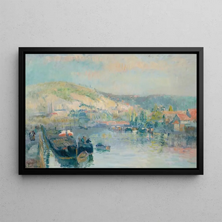 Albert Lebourg - Pniche Et Bord De Seine Anim Prs De Rouen.webp