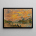 Pont des Saints-Pères Paris bei Sonnenuntergang - Albert Lebourg — gerahmtes Bild an der Wand