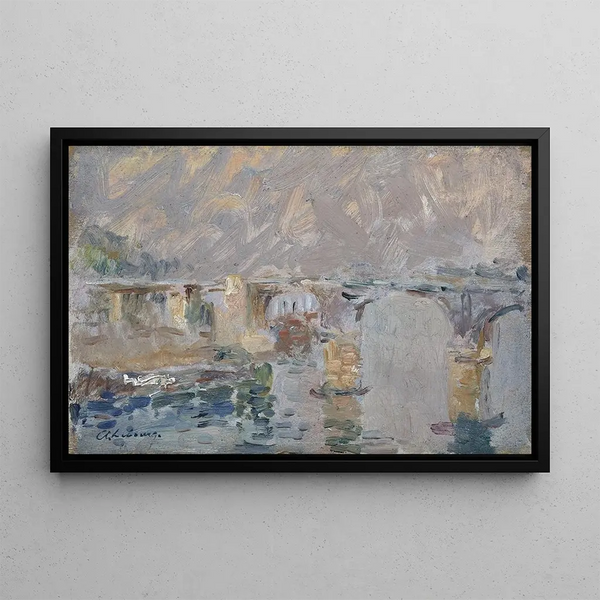 Pont de Paris - Albert Lebourg — gerahmtes Bild an der Wand