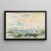 Skizze eines Dorfes - Albert Lebourg — gerahmtes Bild an der Wand