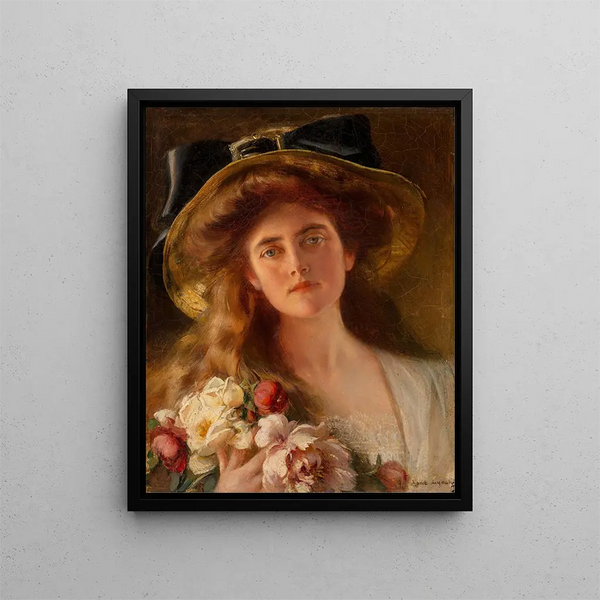 Der Sommerportikus - Albert Lynch — gerahmtes Bild an der Wand