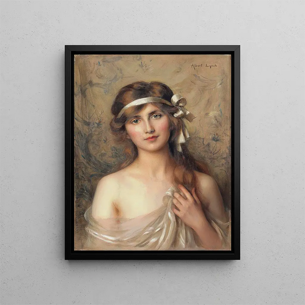 Der weiße Streifen - Albert Lynch — gerahmtes Bild an der Wand