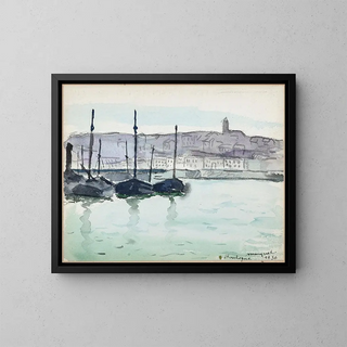 Albert Marquet - Boulognesurmer bateaux dans le port.webp