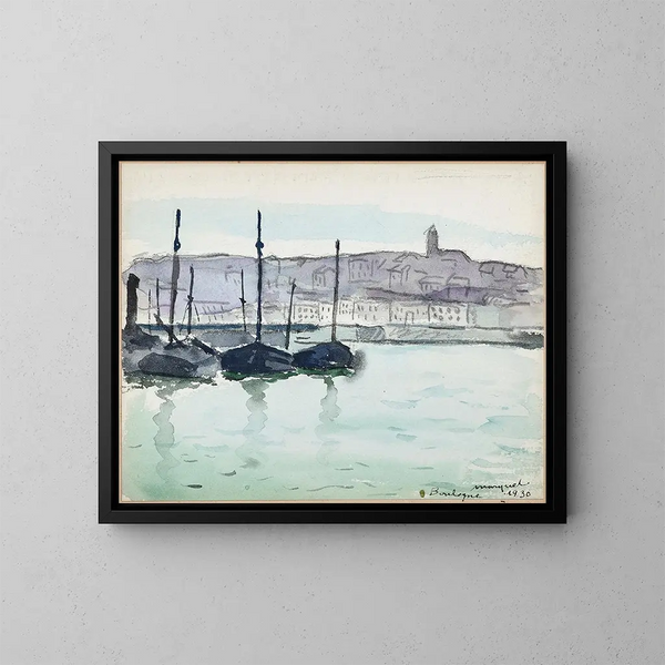Albert Marquet - Boulognesurmer bateaux dans le port.webp