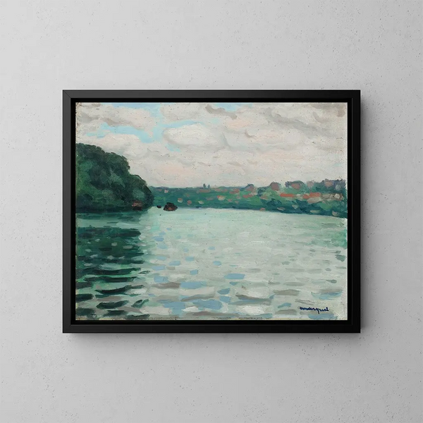 Die Seine in La Frette - Albert Marquet — gerahmtes Bild an der Wand