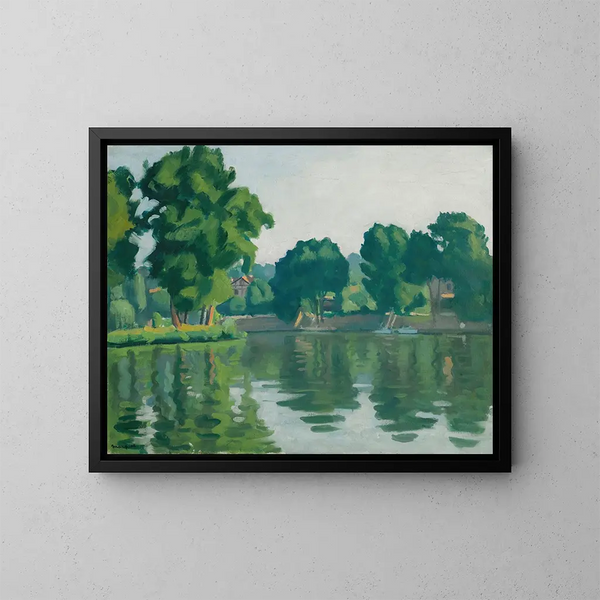 Die Seine in Poissy - Albert Marquet — gerahmtes Bild an der Wand