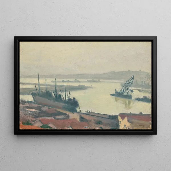 Le Cargo - Albert Marquet — gerahmtes Bild an der Wand