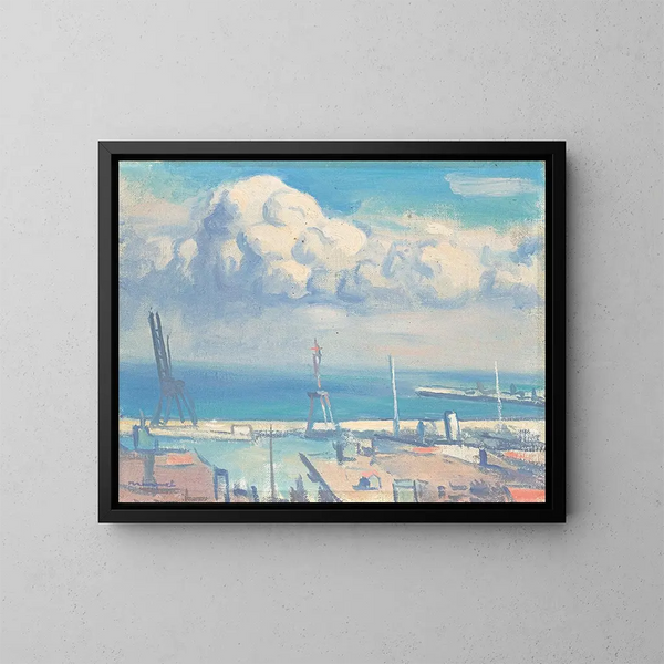 Der algerische Wolkenhimmel - Albert Marquet — gerahmtes Bild an der Wand