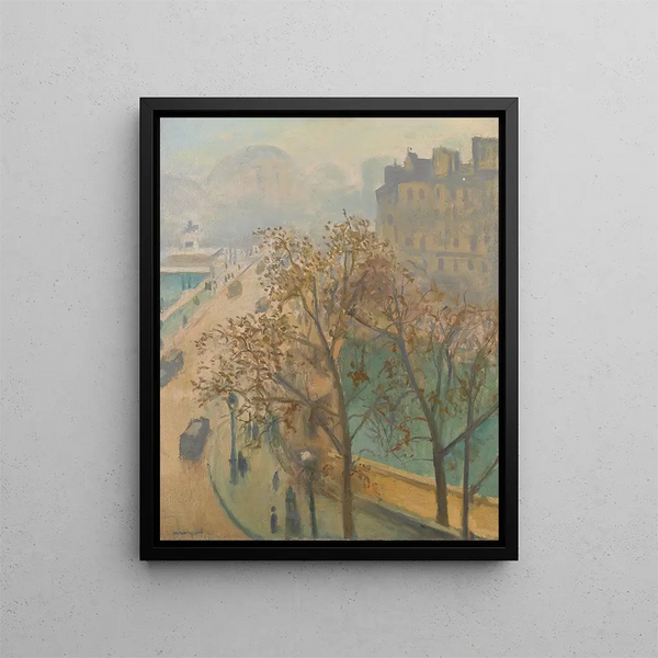 Le Pont-Neuf Brume d'automne - Albert Marquet — gerahmtes Bild an der Wand