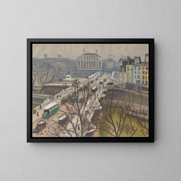 Le Pont Neuf - Albert Marquet — gerahmtes Bild an der Wand