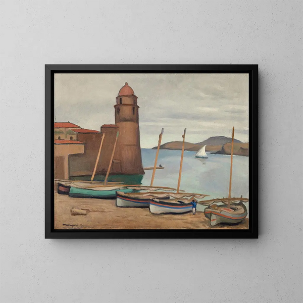 Der Leuchtturm von Collioure - Albert Marquet — gerahmtes Bild an der Wand