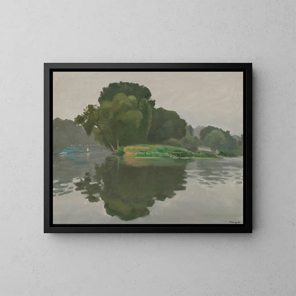 Le Poissy - Albert Marquet — gerahmtes Bild an der Wand