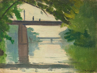 Albert Marquet - Silhouettes sur un pont de la Marne.webp