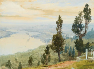 Albert Nikolaevich Benois - A view of Istanbul from Eyp Cemetery.webp