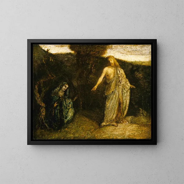 Der Christus erscheint Maria - Albert Pinkham Ryder — gerahmtes Bild an der Wand