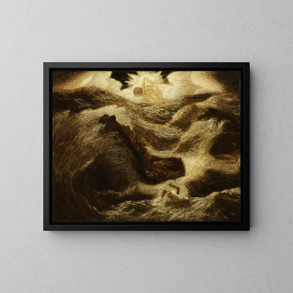Jonas - Albert Pinkham Ryder — gerahmtes Bild an der Wand