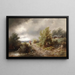 Gewitter im Anmarsch - Albert Rieger — gerahmtes Bild an der Wand