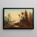 Abend am Nil - Albert Rieger — gerahmtes Bild an der Wand