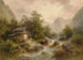 Mühle am Bachufer - Albert Rieger — Ansicht des Kunstwerks