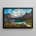 Lac Gosau mit Blick auf das Dachstein-Massiv - Albert Zimmermann — gerahmtes Bild an der Wand