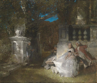 Albert von Keller - Galante Szene im Park.webp