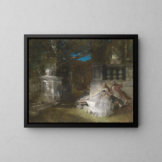 Albert von Keller - Galante Szene im Park.webp