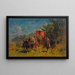 Eine arabische Karawane - Alberto Pasini — gerahmtes Bild an der Wand
