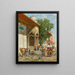 Nähe des Brunnens - Alberto Pasini — gerahmtes Bild an der Wand