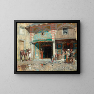 Alberto Pasini - Davanti alla moschea.webp