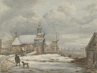 Albertus Brondgeest - Gezicht op de Haarlemmerpoort te Amsterdam.webp