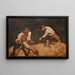 Fächter in einem drohenden Sturm - Albin Egger-Lienz — gerahmtes Bild an der Wand