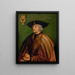 Portrait von Maximilian I. - Albrecht Dürer — gerahmtes Bild an der Wand