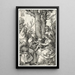 Die Heilige Familie mit Joachim und Anna - Albrecht Dürer — gerahmtes Bild an der Wand